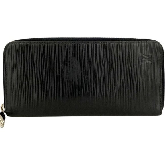 (L2) Authentic Louis Vuitton Wallet Long Black Epi Leather Luxury Vintage Design - Picture 1 of 9
